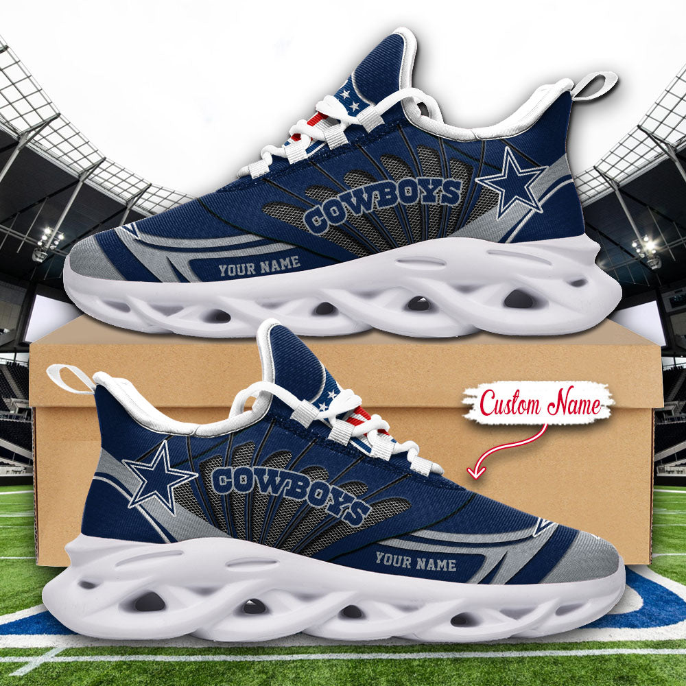 Ideafootwear Dallas Cowboys NFL Max Soul Shoes Sneakers For Men And Women