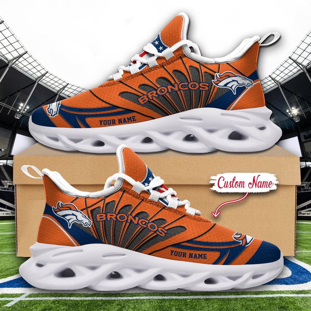 Ideafootwear Denver Broncos NFL Max Soul Shoes Sneakers For Men And Women