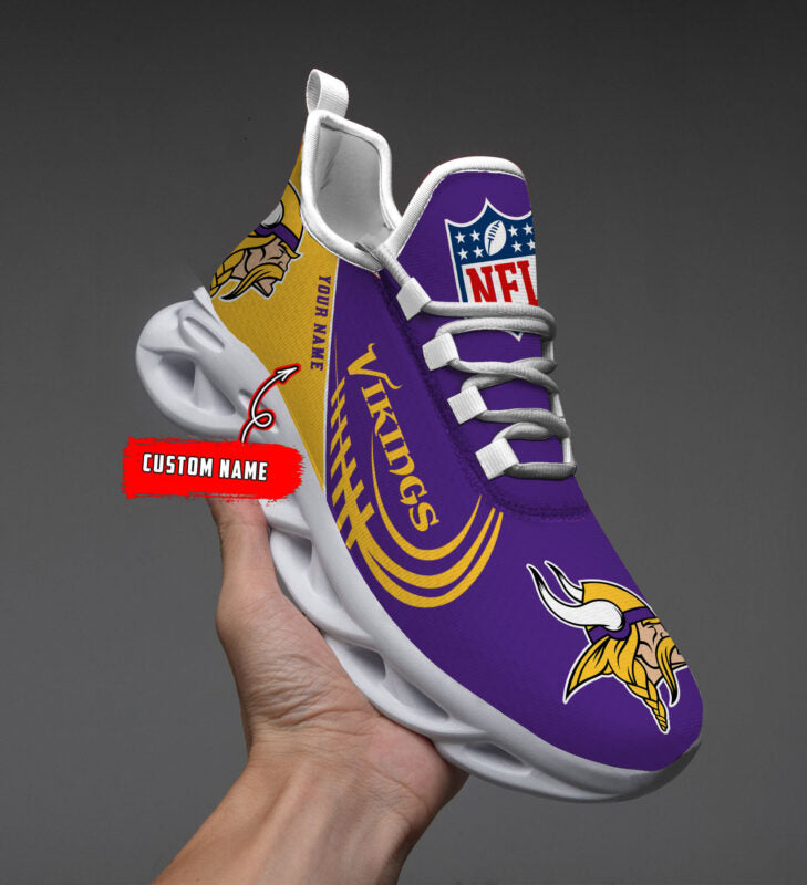 Ideafootwear Minnesota Vikings Max Soul Shoes Sneakers For Men And Women