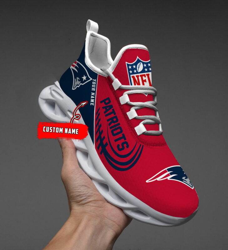 Ideafootwear New England Patriots Max Soul Shoes Sneakers For Men And Women
