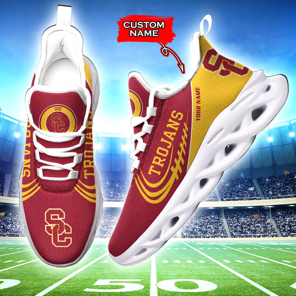 Ideafootwear USC Trojans NCAA Max Soul Shoes Sneakers For Men And Women