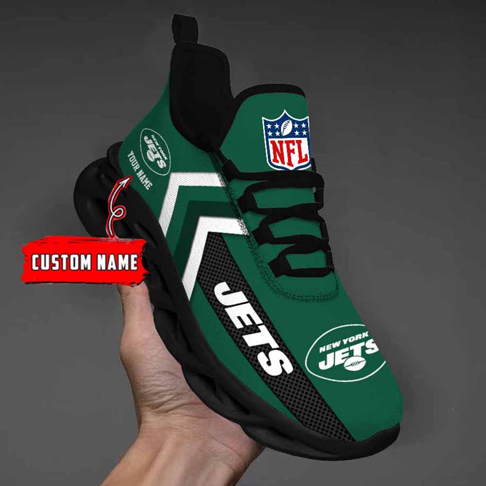 Ideafootwear New York Jets Max Soul Shoes Sneakers For Men And Women