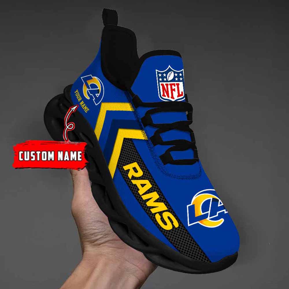 Ideafootwear Los Angeles Rams Max Soul Shoes Sneakers For Men And Women