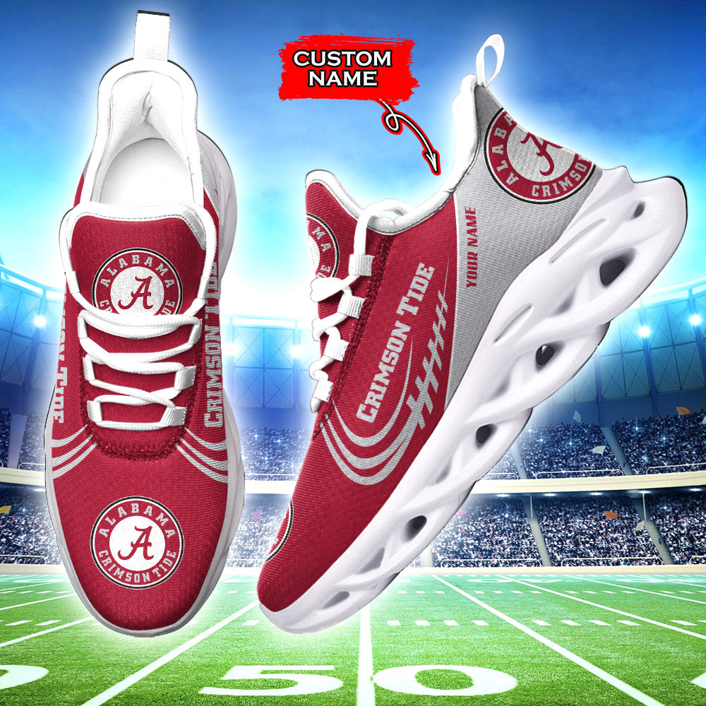 Ideafootwear Alabama Crimson Tide NCAA Max Soul Shoes Sneakers For Men And Women