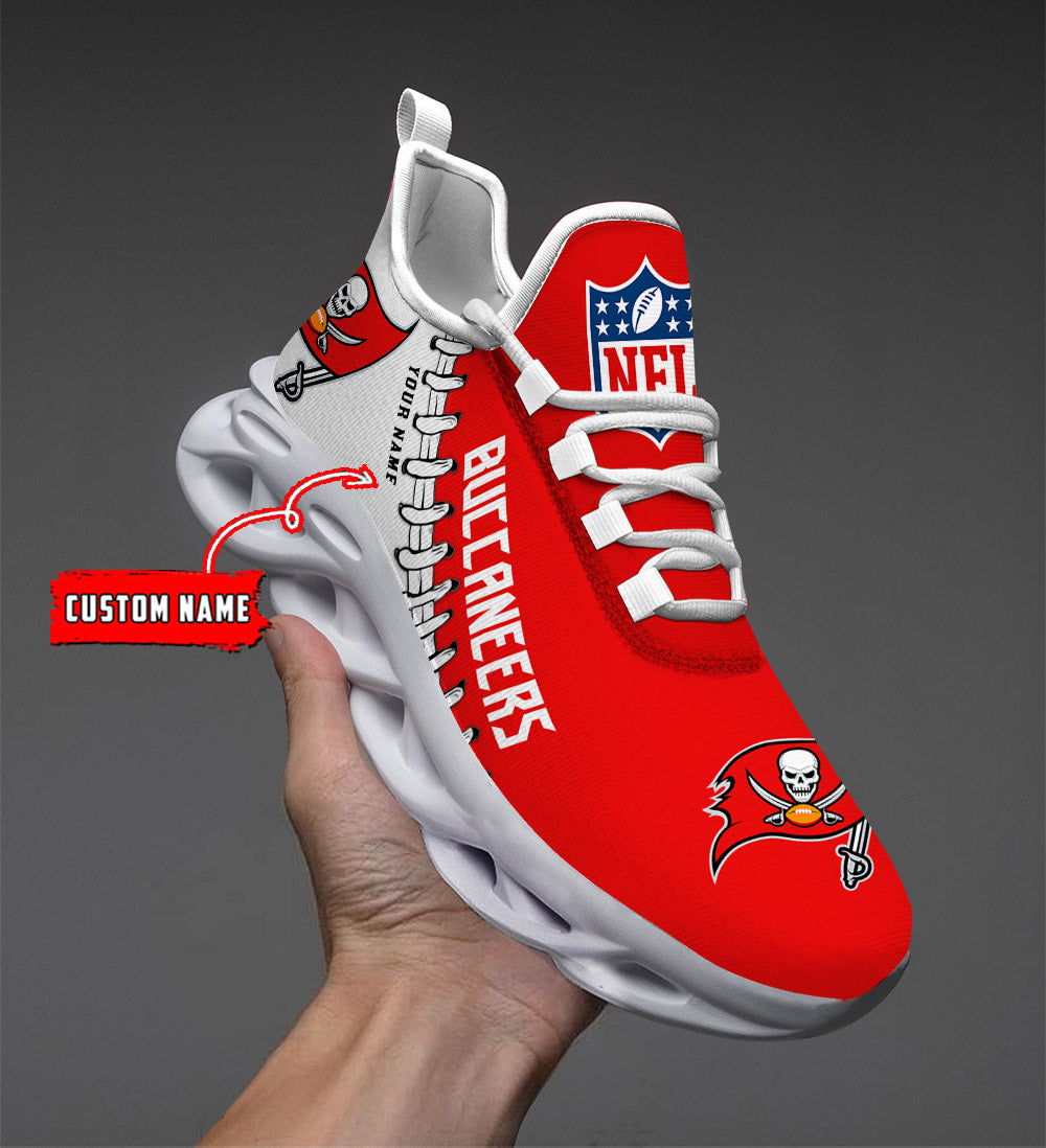Ideafootwear Tampa Bay Buccaneers Max Soul Shoes Sneakers For Men And Women