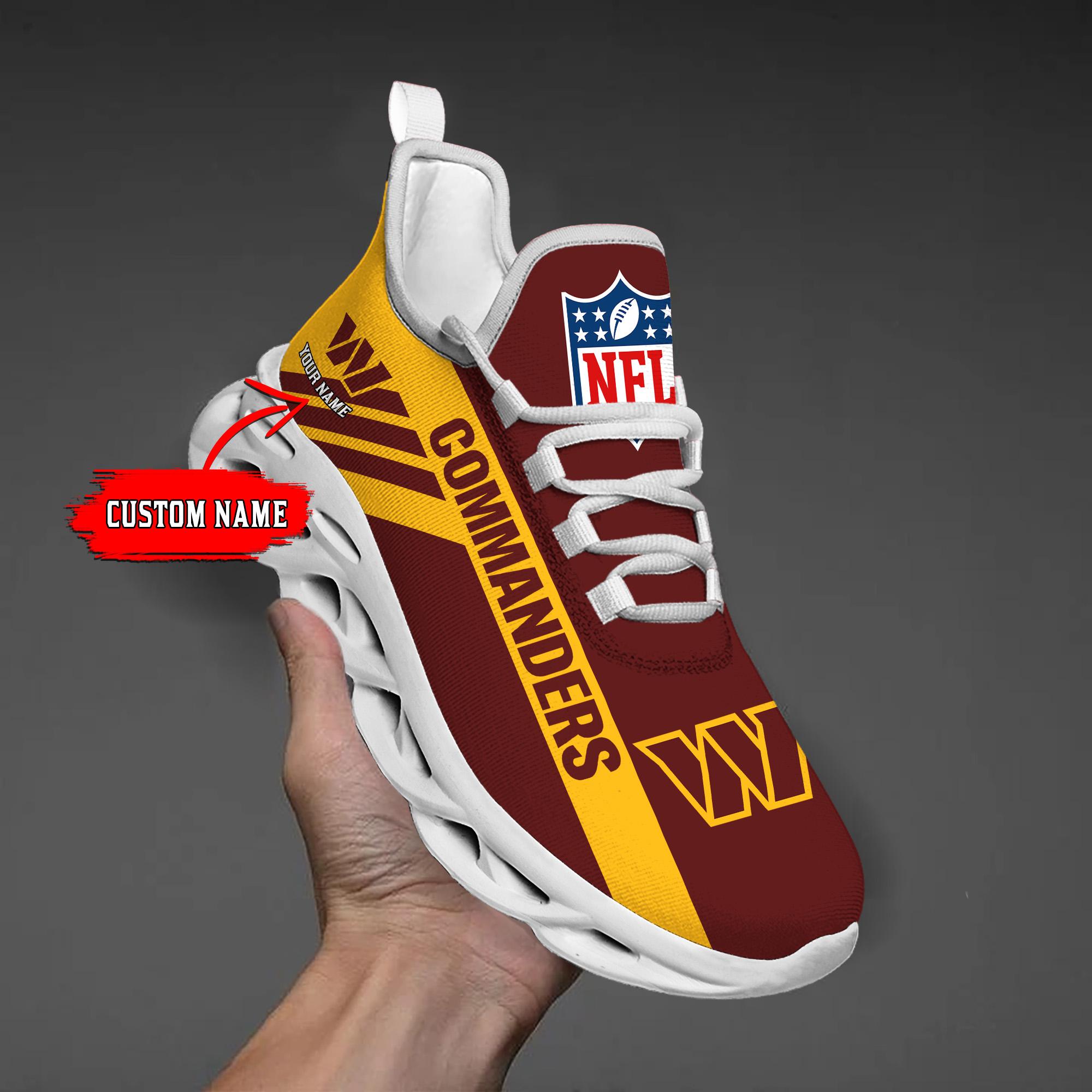 Ideafootwear Washington Commanders Max Soul Shoes Sneakers For Men And Women