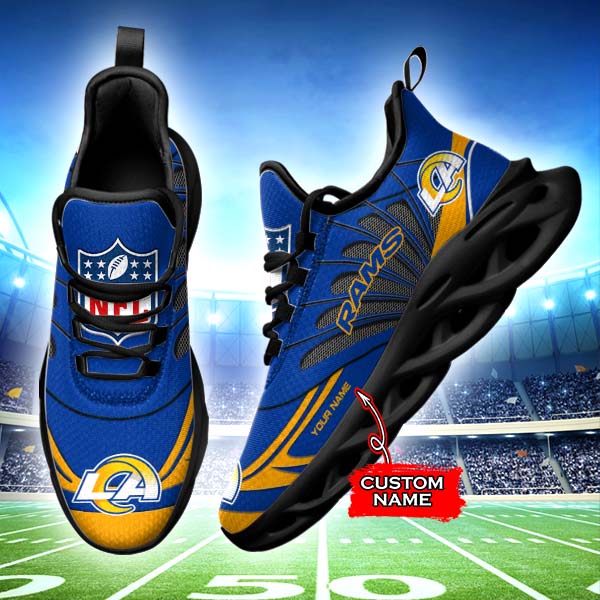 Ideafootwear Los Angeles Rams Max Soul Shoes Sneakers For Men And Women