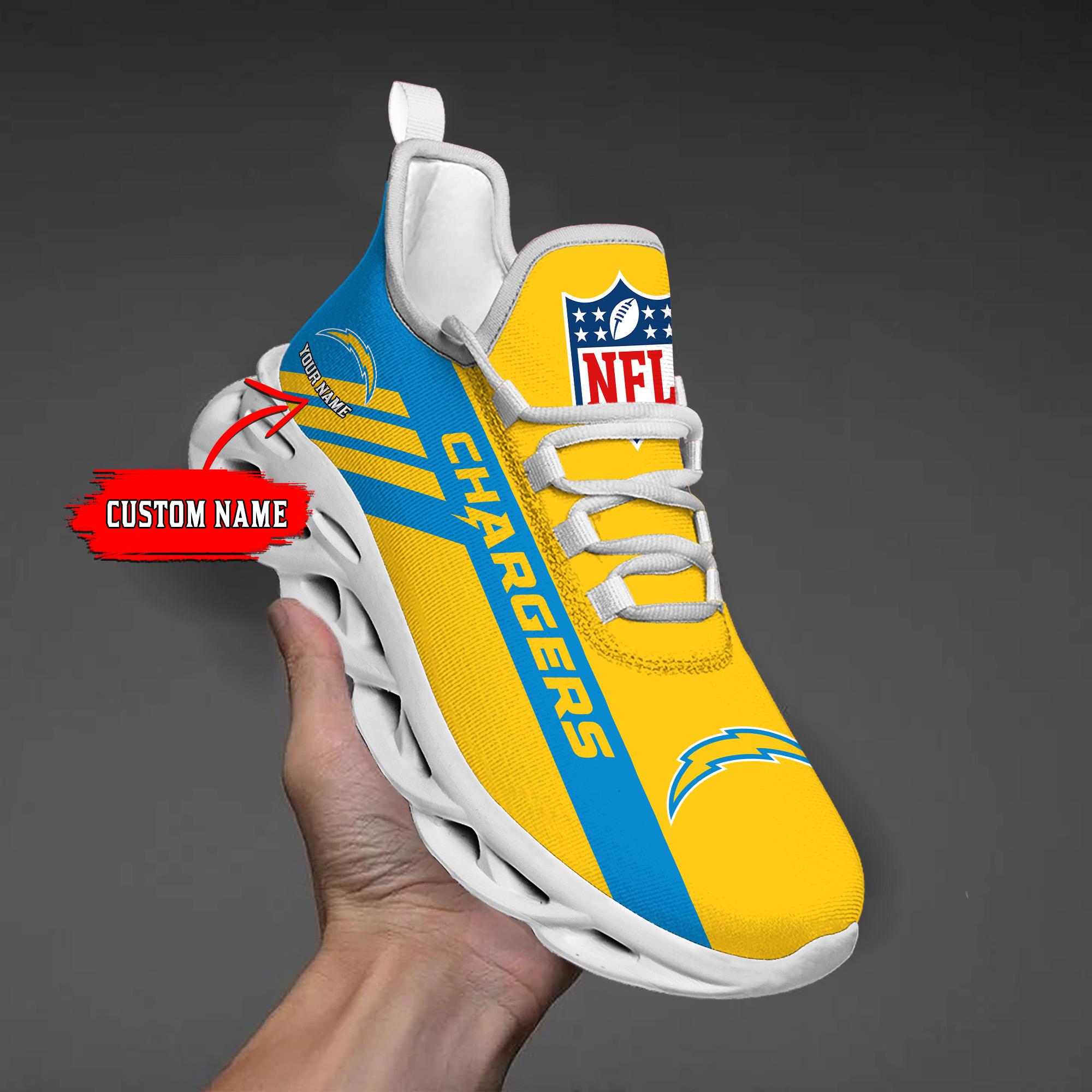 Ideafootwear Los Angeles Chargers Max Soul Shoes Sneakers For Men And Women