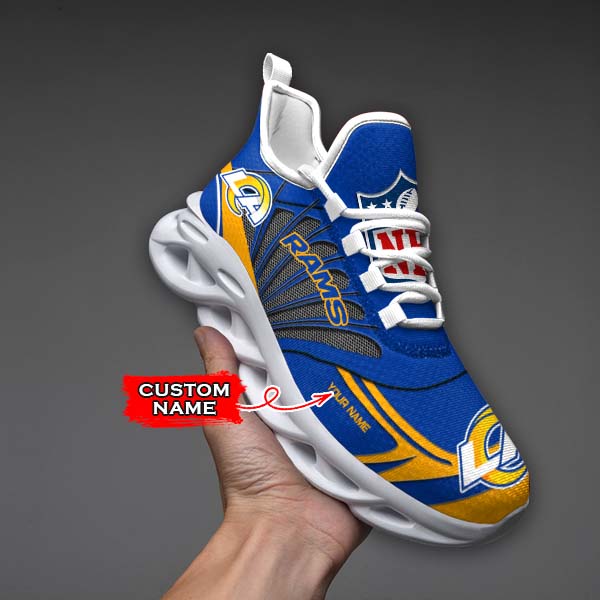 Ideafootwear Los Angeles Rams Max Soul Shoes Sneakers For Men And Women