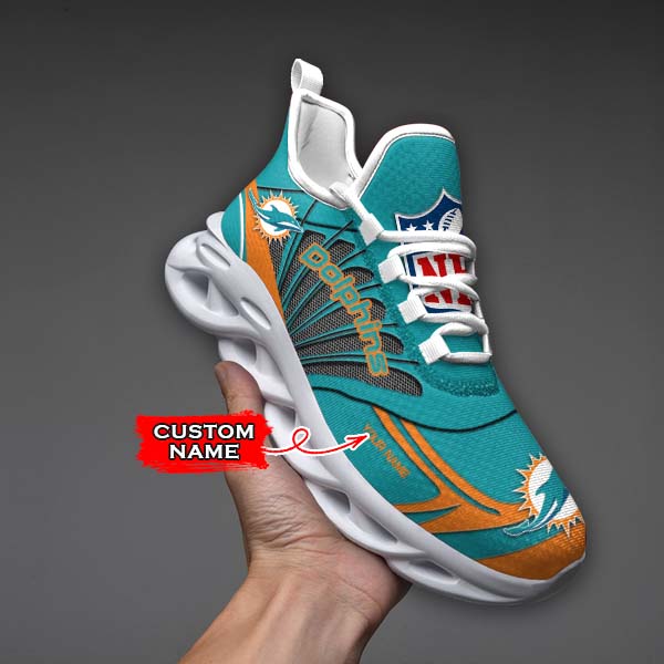 Ideafootwear Miami Dolphins Max Soul Shoes Sneakers For Men And Women