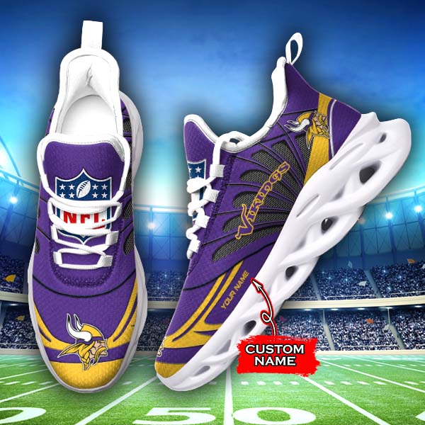 Ideafootwear Minnesota Vikings Max Soul Shoes Sneakers For Men And Women