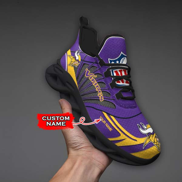 Ideafootwear Minnesota Vikings Max Soul Shoes Sneakers For Men And Women