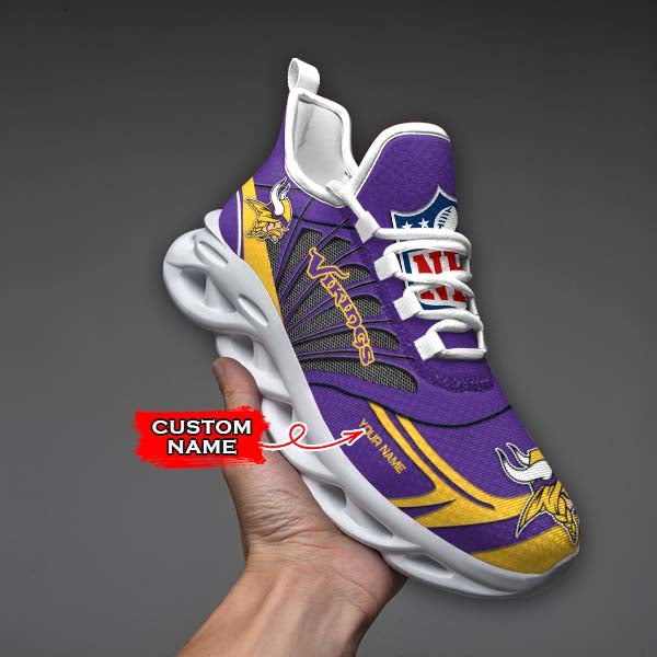 Ideafootwear Minnesota Vikings Max Soul Shoes Sneakers For Men And Women