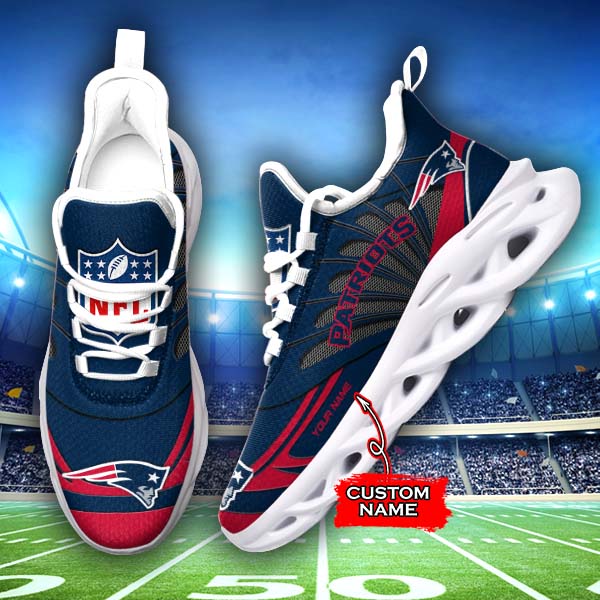 Ideafootwear New England Patriots Max Soul Shoes Sneakers For Men And Women