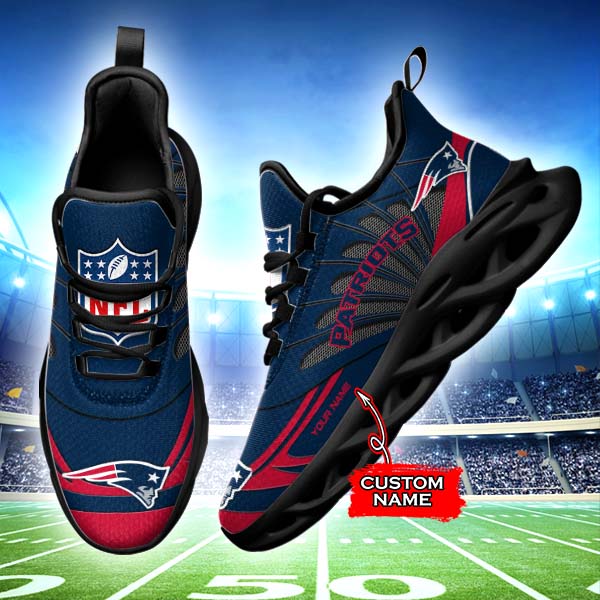 Ideafootwear New England Patriots Max Soul Shoes Sneakers For Men And Women