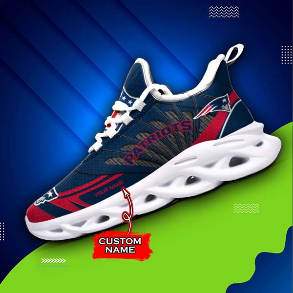 Ideafootwear New England Patriots Max Soul Shoes Sneakers For Men And Women