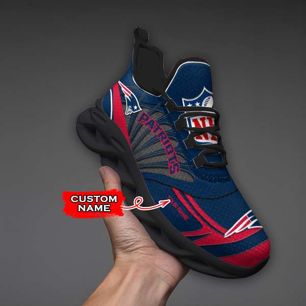 Ideafootwear New England Patriots Max Soul Shoes Sneakers For Men And Women