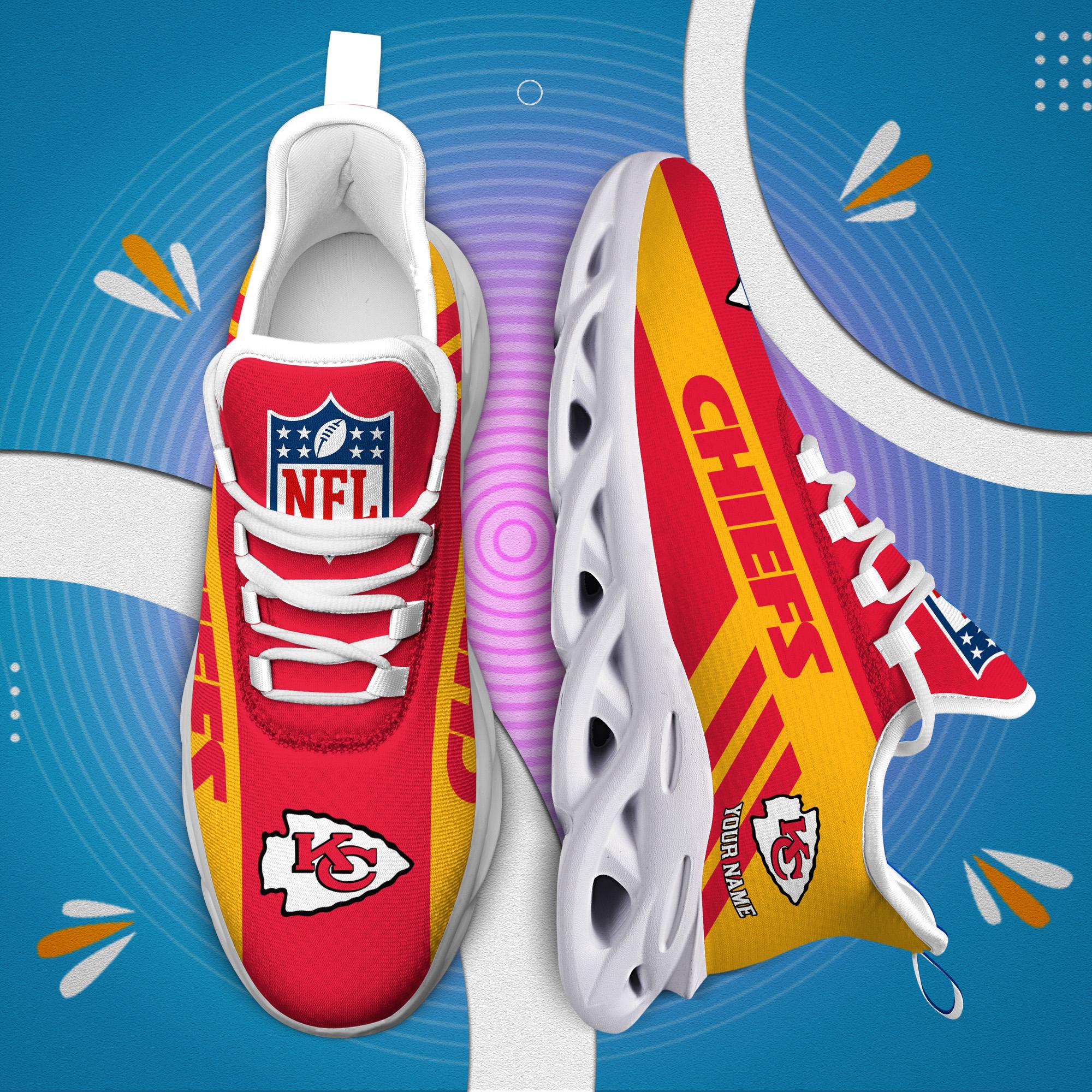 Ideafootwear Kansas City Chiefs Max Soul Shoes Sneakers For Men And Women