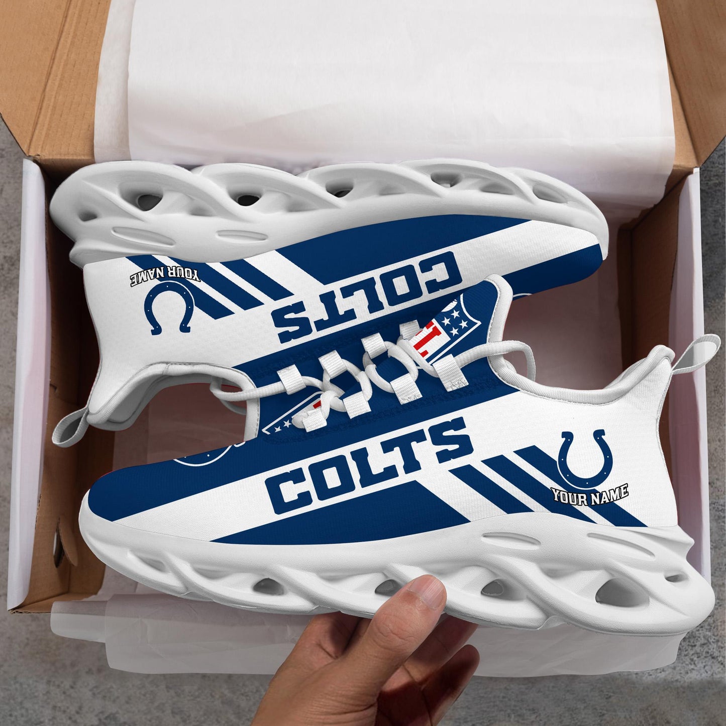 Ideafootwear Indianapolis Colts Max Soul Shoes Sneakers For Men And Women