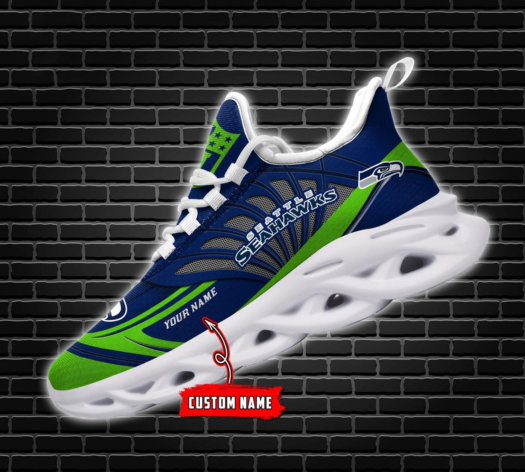 Ideafootwear Seattle Seahawks Max Soul Shoes Sneakers For Men And Women