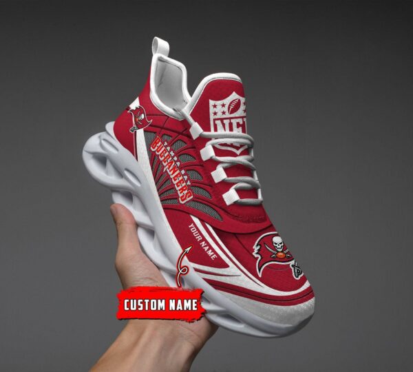 Ideafootwear Tampa Bay Buccaneers Max Soul Shoes Sneakers For Men And Women