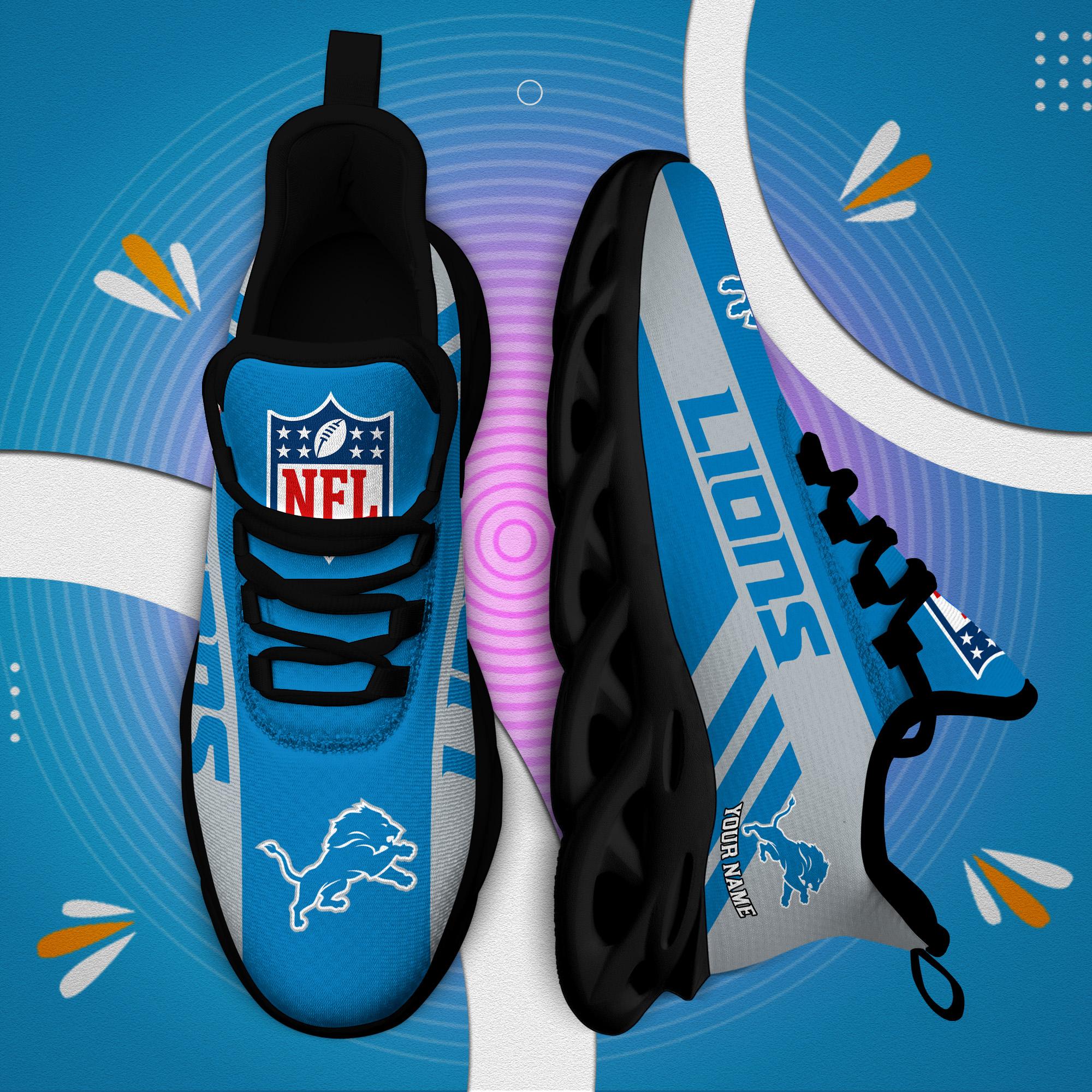 Ideafootwear Detroit Lions Max Soul Shoes Sneakers For Men And Women