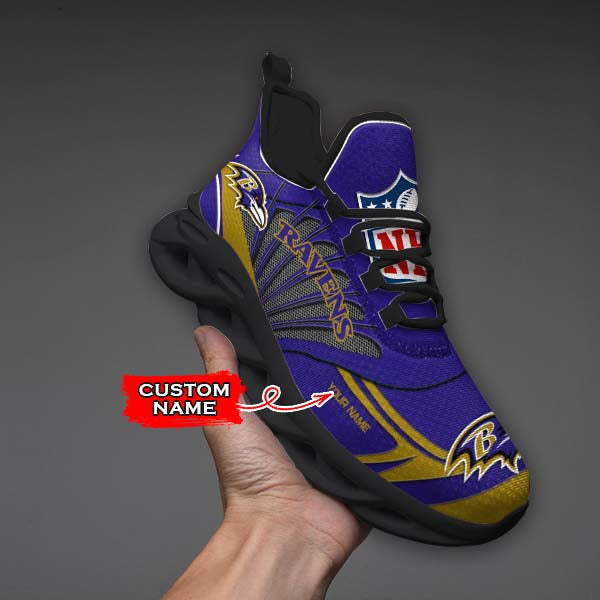 Ideafootwear Baltimore Ravens Max Soul Shoes Sneakers For Men And Women