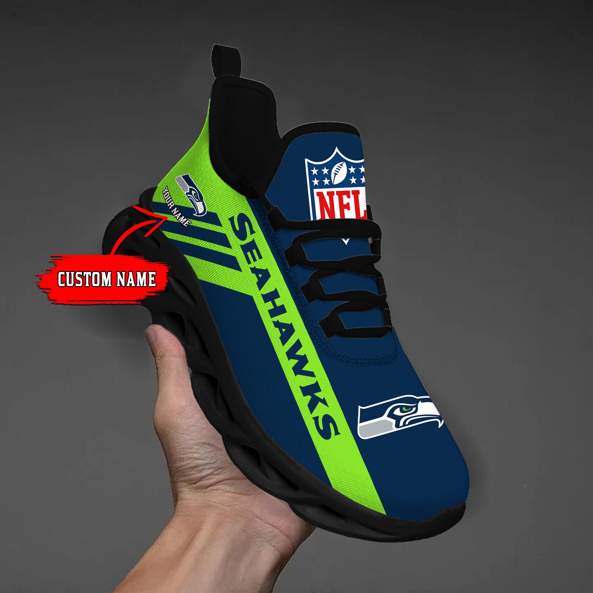 Ideafootwear Seattle Seahawks Max Soul Shoes Sneakers For Men And Women
