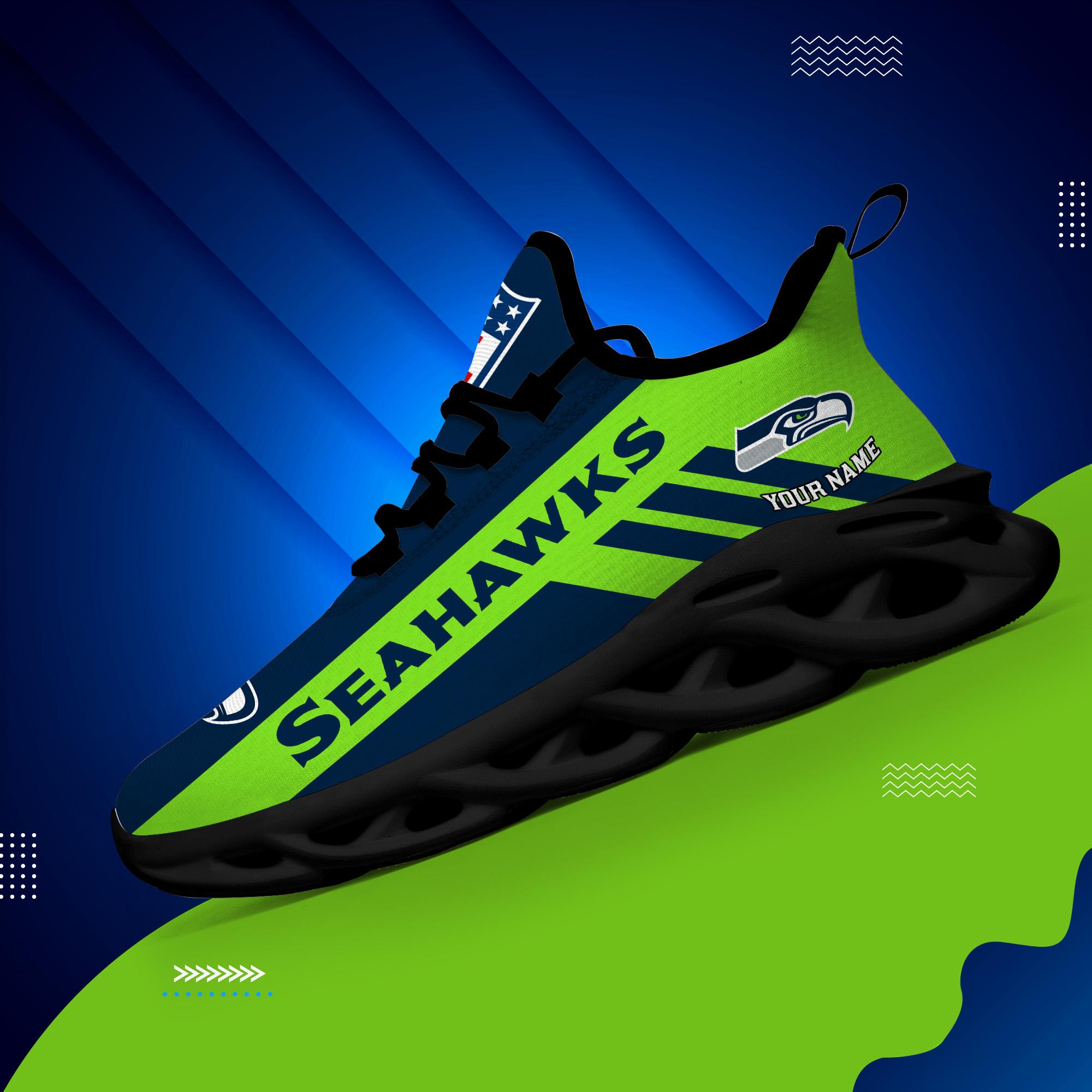 Ideafootwear Seattle Seahawks Max Soul Shoes Sneakers For Men And Women
