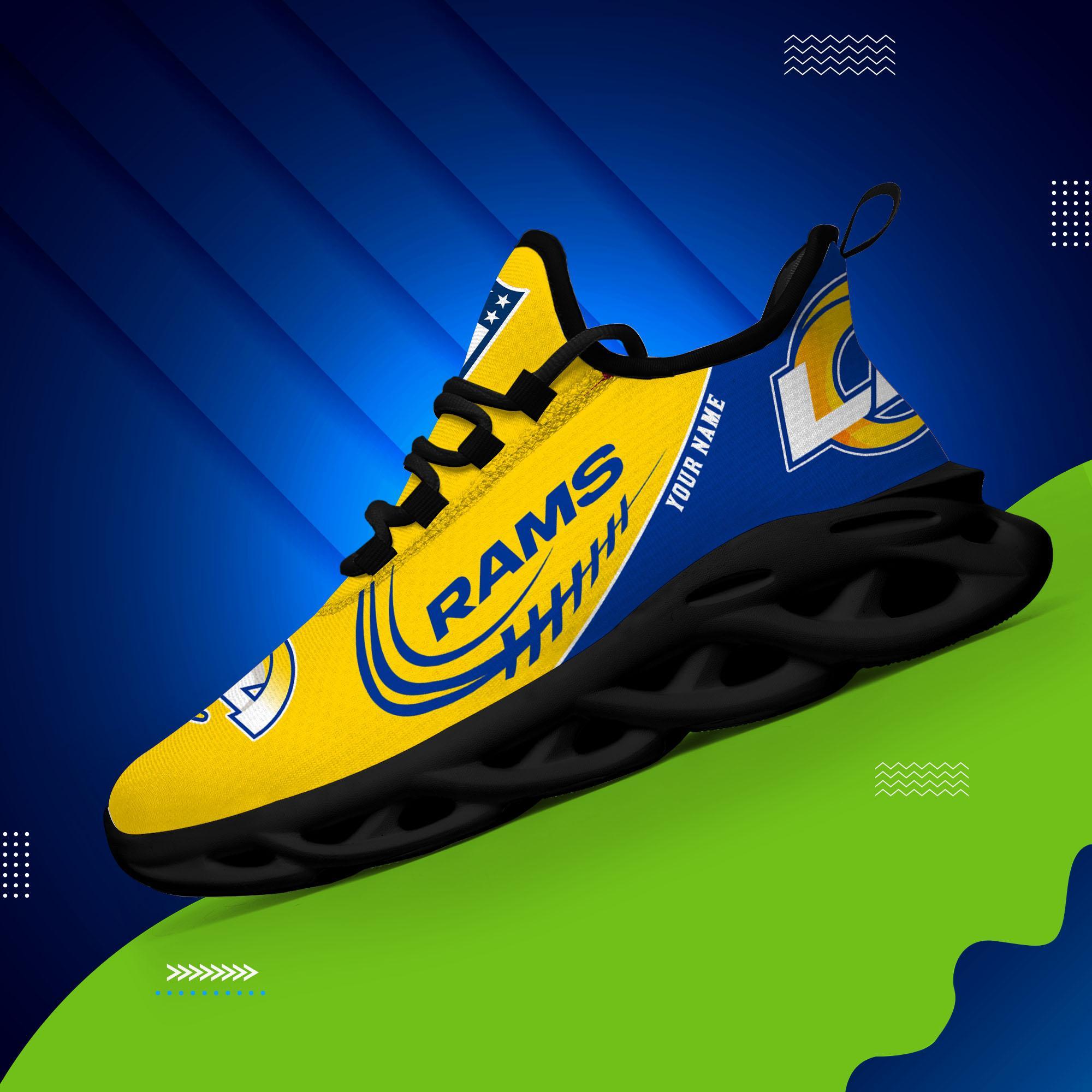 Ideafootwear Los Angeles Rams Max Soul Shoes Sneakers For Men And Women