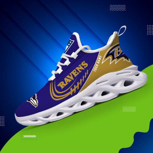Ideafootwear Baltimore Ravens Max Soul Shoes Sneakers For Men And Women