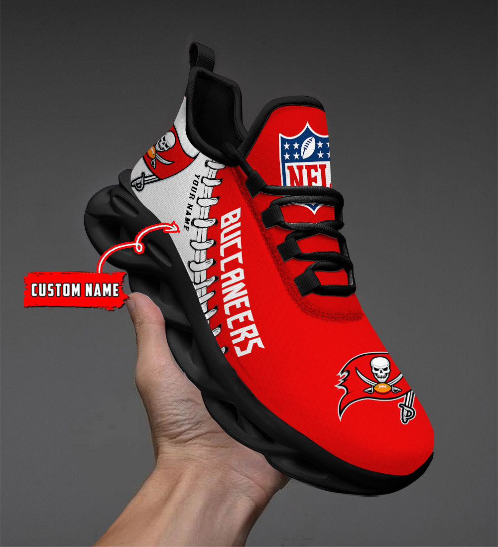 Ideafootwear Tampa Bay Buccaneers Max Soul Shoes Sneakers For Men And Women