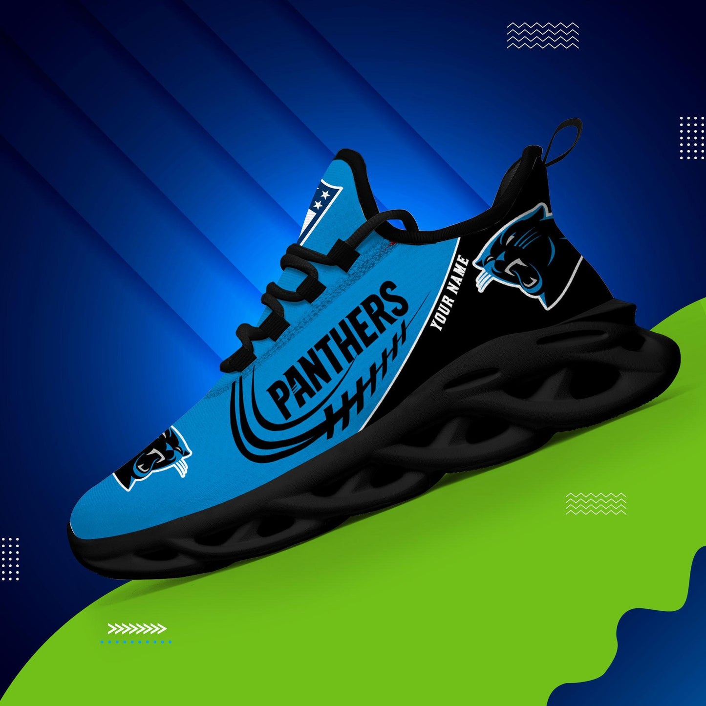Ideafootwear Carolina Panthers Max Soul Shoes Sneakers For Men And Women