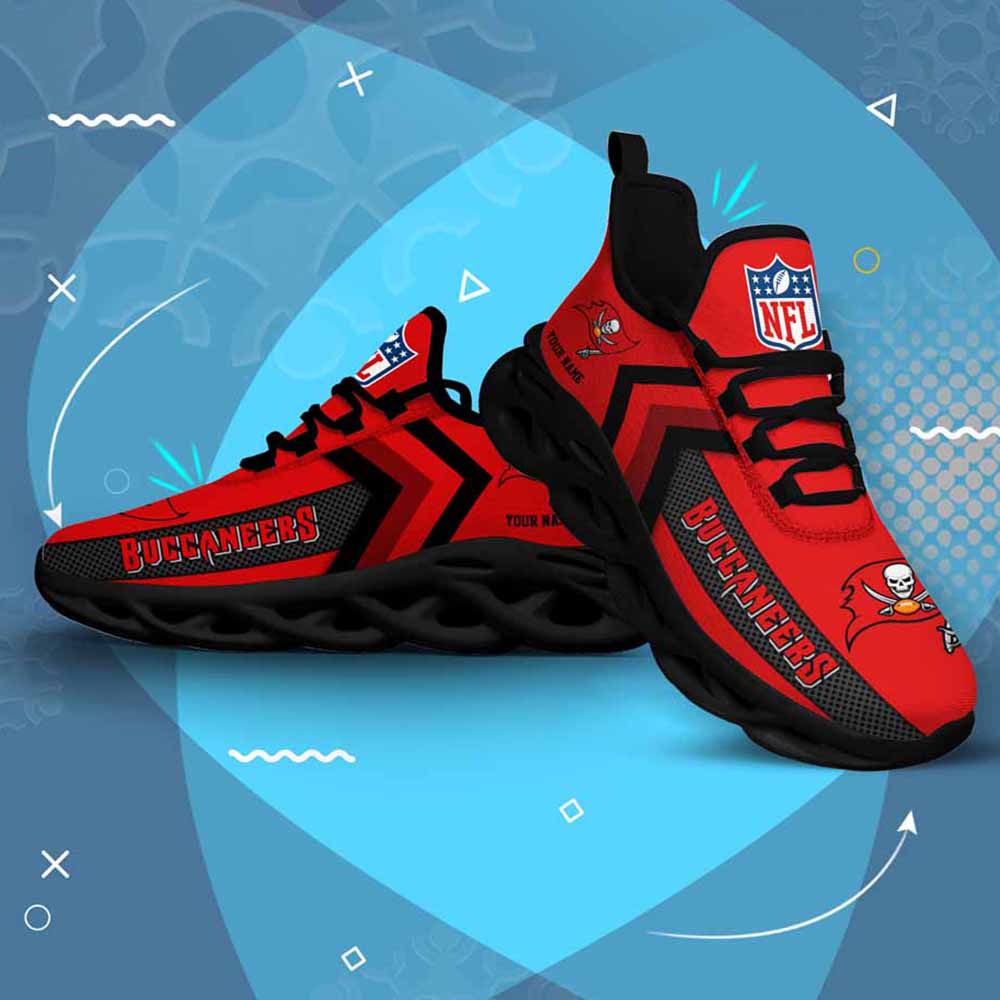 Ideafootwear Tampa Bay Buccaneers Max Soul Shoes Sneakers For Men And Women
