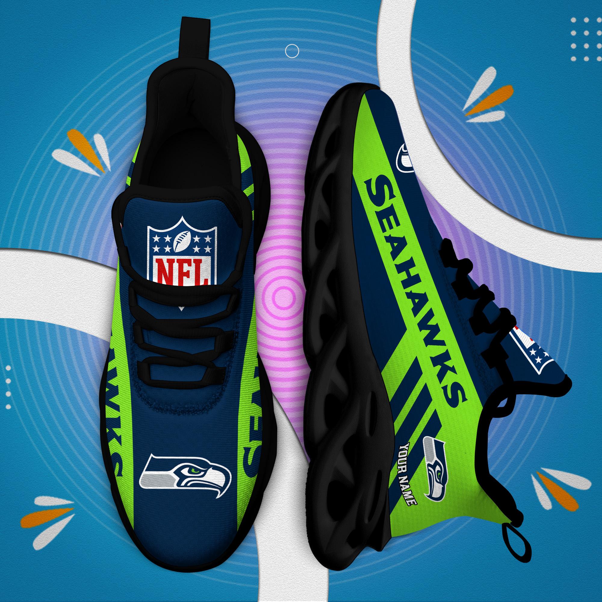 Ideafootwear Seattle Seahawks Max Soul Shoes Sneakers For Men And Women