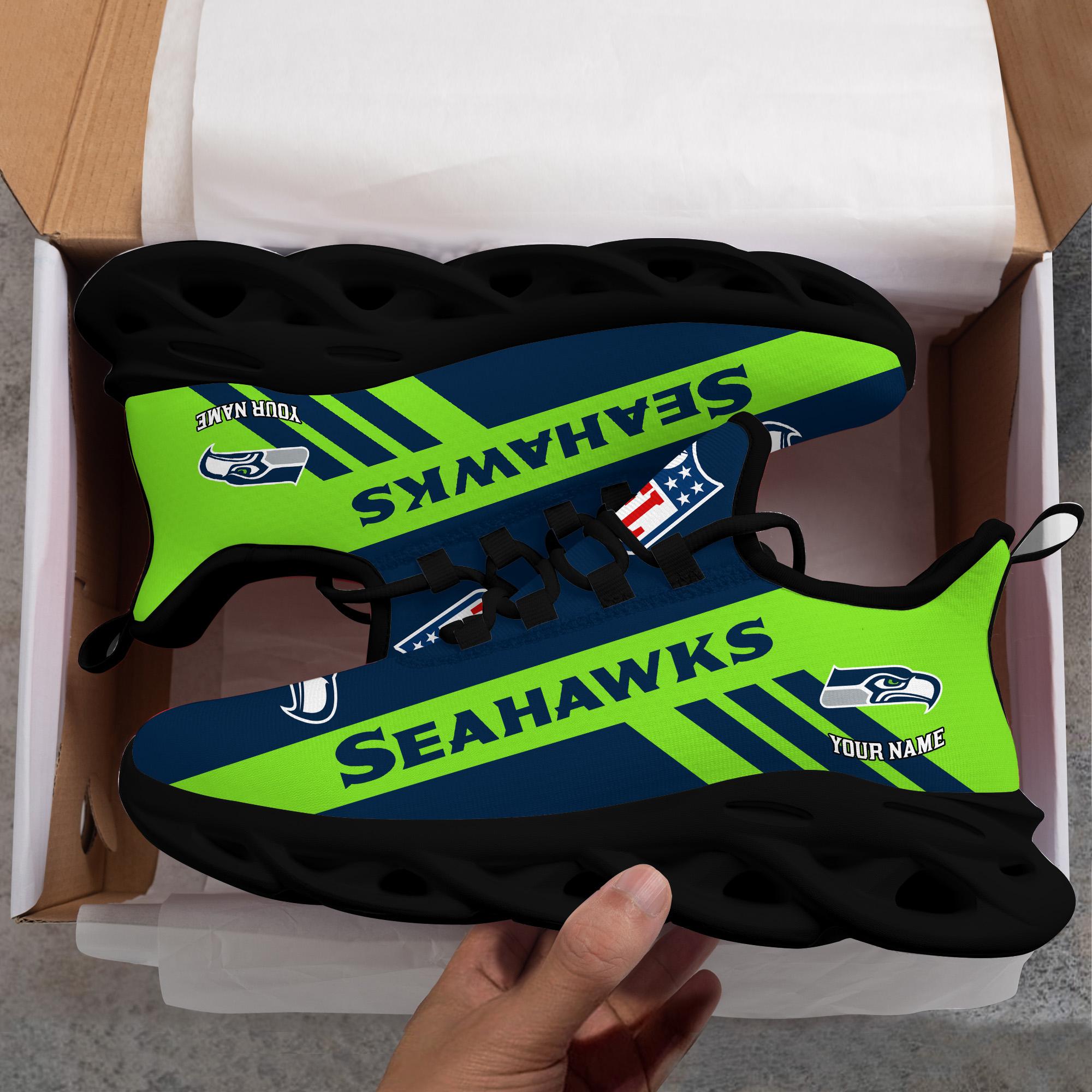 Ideafootwear Seattle Seahawks Max Soul Shoes Sneakers For Men And Women