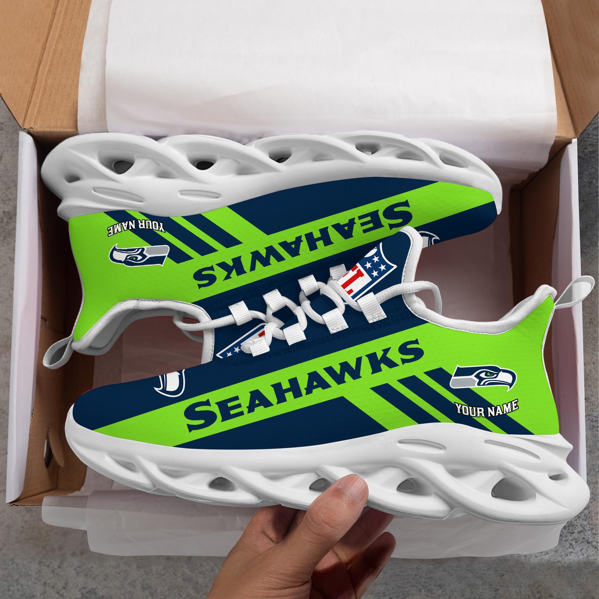 Ideafootwear Seattle Seahawks Max Soul Shoes Sneakers For Men And Women