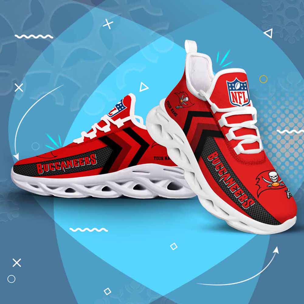 Ideafootwear Tampa Bay Buccaneers Max Soul Shoes Sneakers For Men And Women