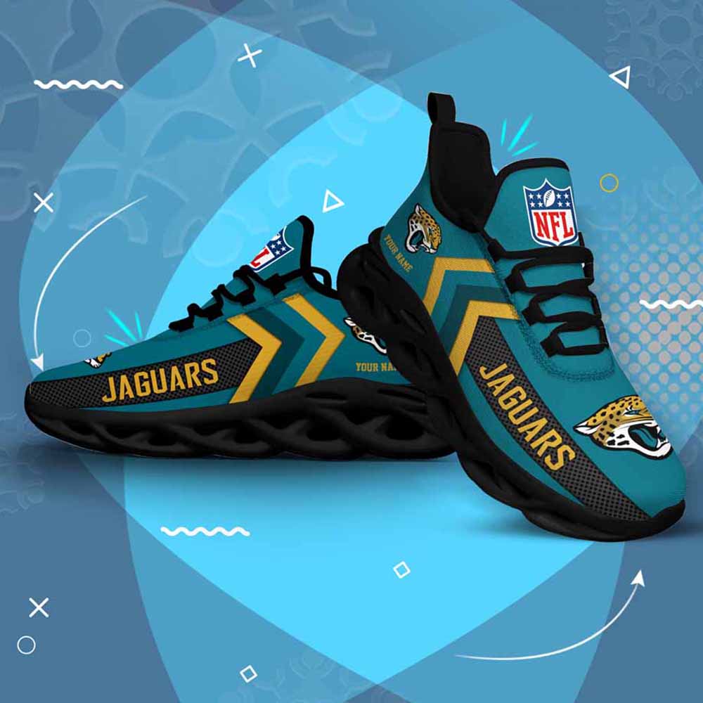 Ideafootwear Jacksonville Jaguars Max Soul Shoes Sneakers For Men And Women