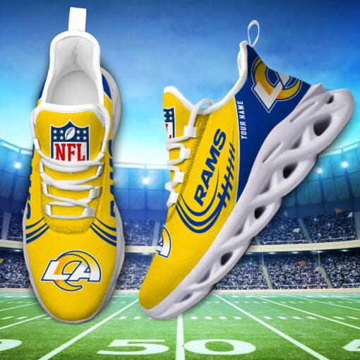 Ideafootwear Los Angeles Rams Max Soul Shoes Sneakers For Men And Women