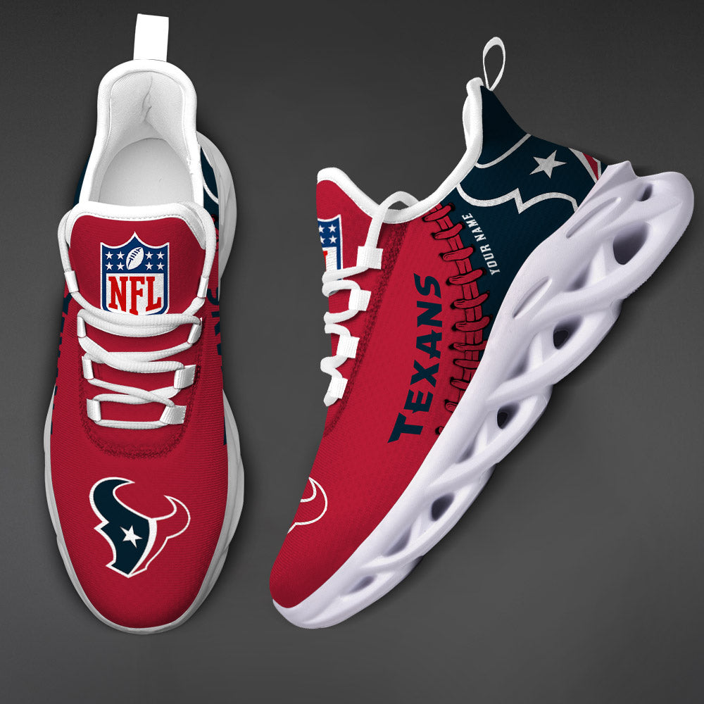 Ideafootwear Houston Texans Max Soul Shoes Sneakers For Men And Women