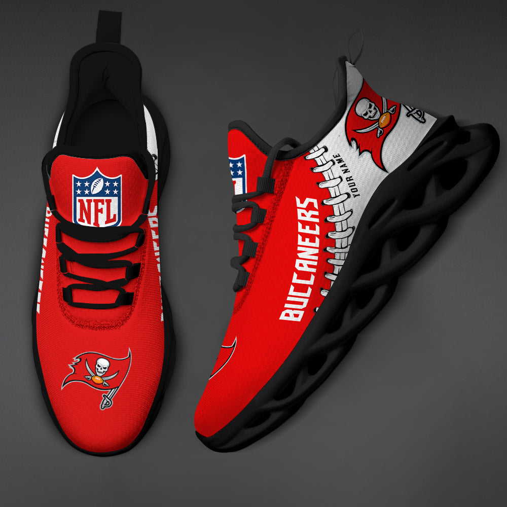 Ideafootwear Tampa Bay Buccaneers Max Soul Shoes Sneakers For Men And Women