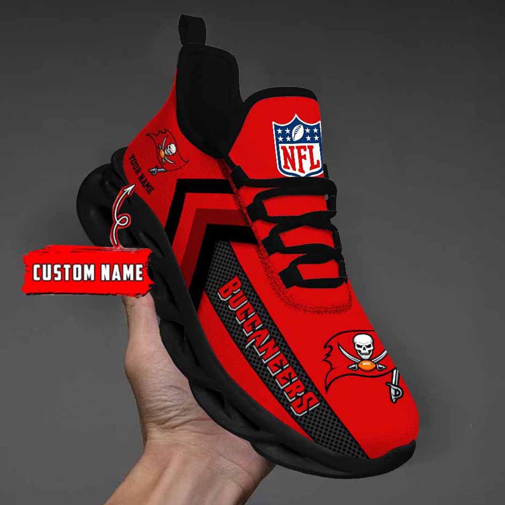 Ideafootwear Tampa Bay Buccaneers Max Soul Shoes Sneakers For Men And Women