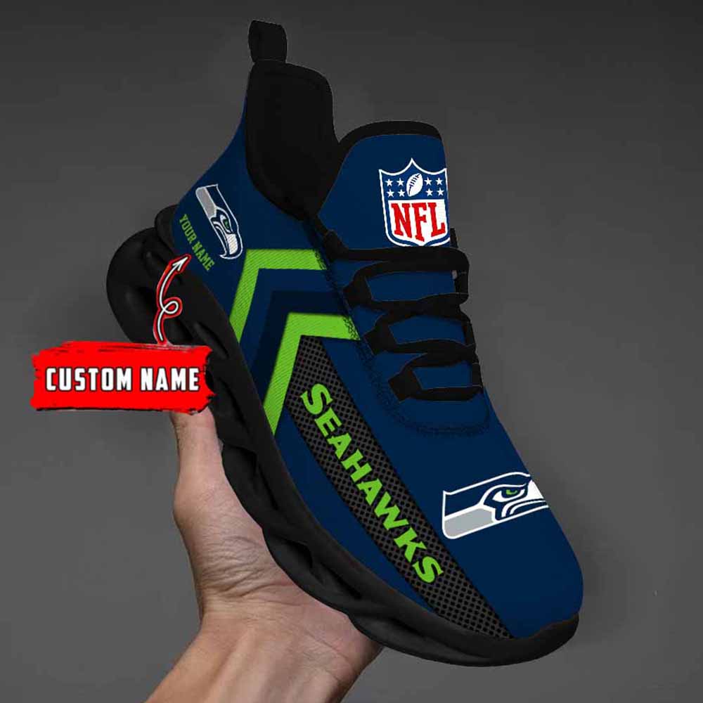 Ideafootwear Seattle Seahawks Max Soul Shoes Sneakers For Men And Women