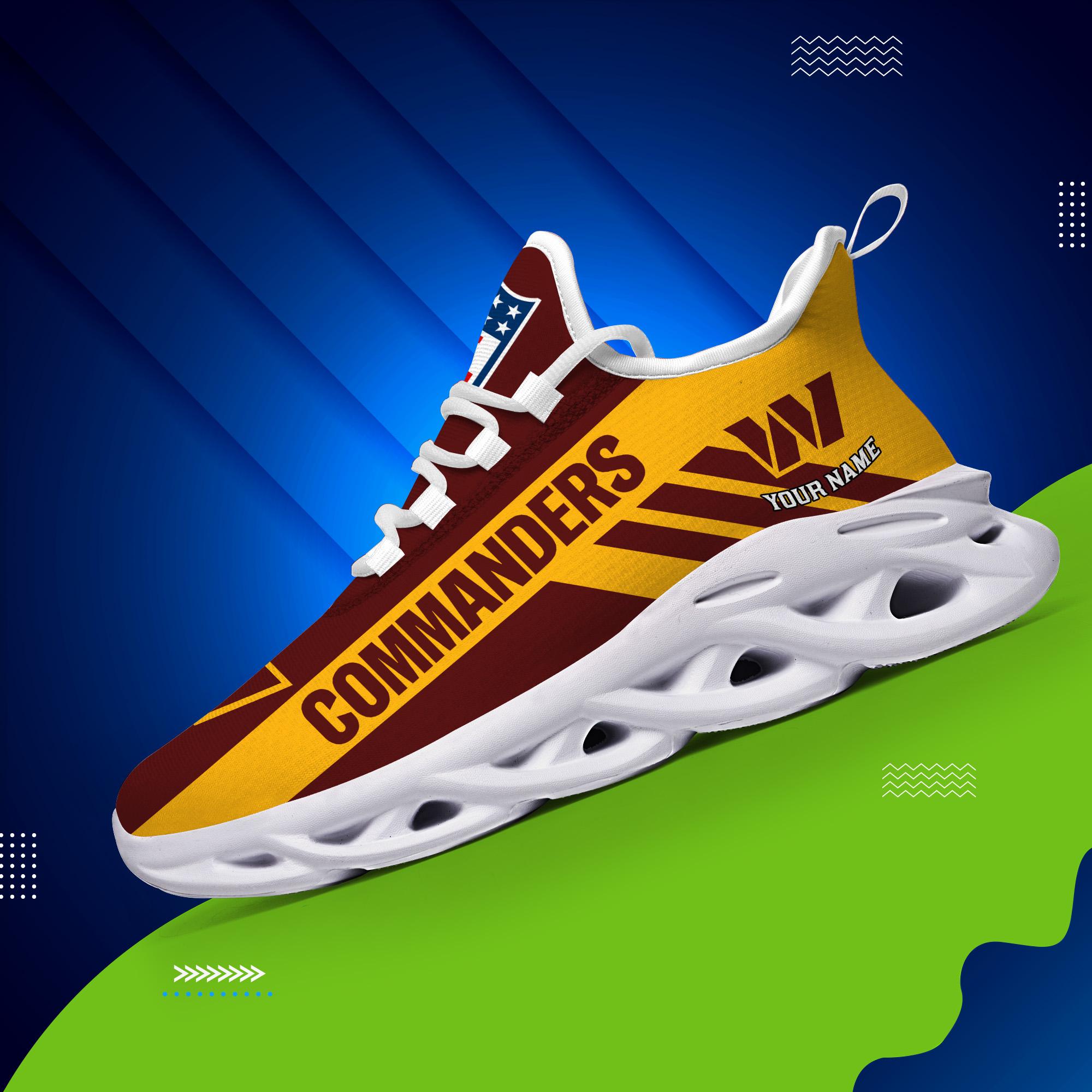Ideafootwear Washington Commanders Max Soul Shoes Sneakers For Men And Women