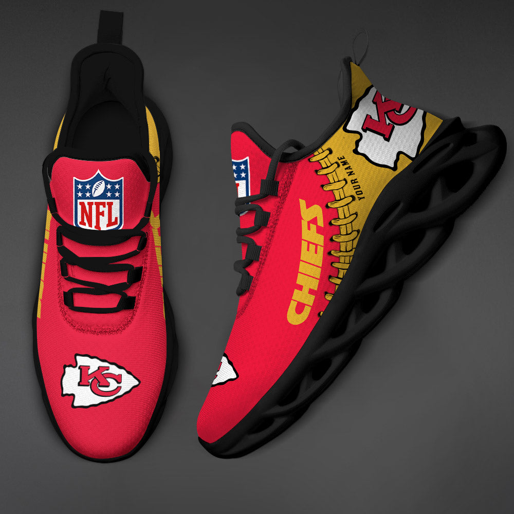 Ideafootwear Kansas City Chiefs Max Soul Shoes Sneakers For Men And Women