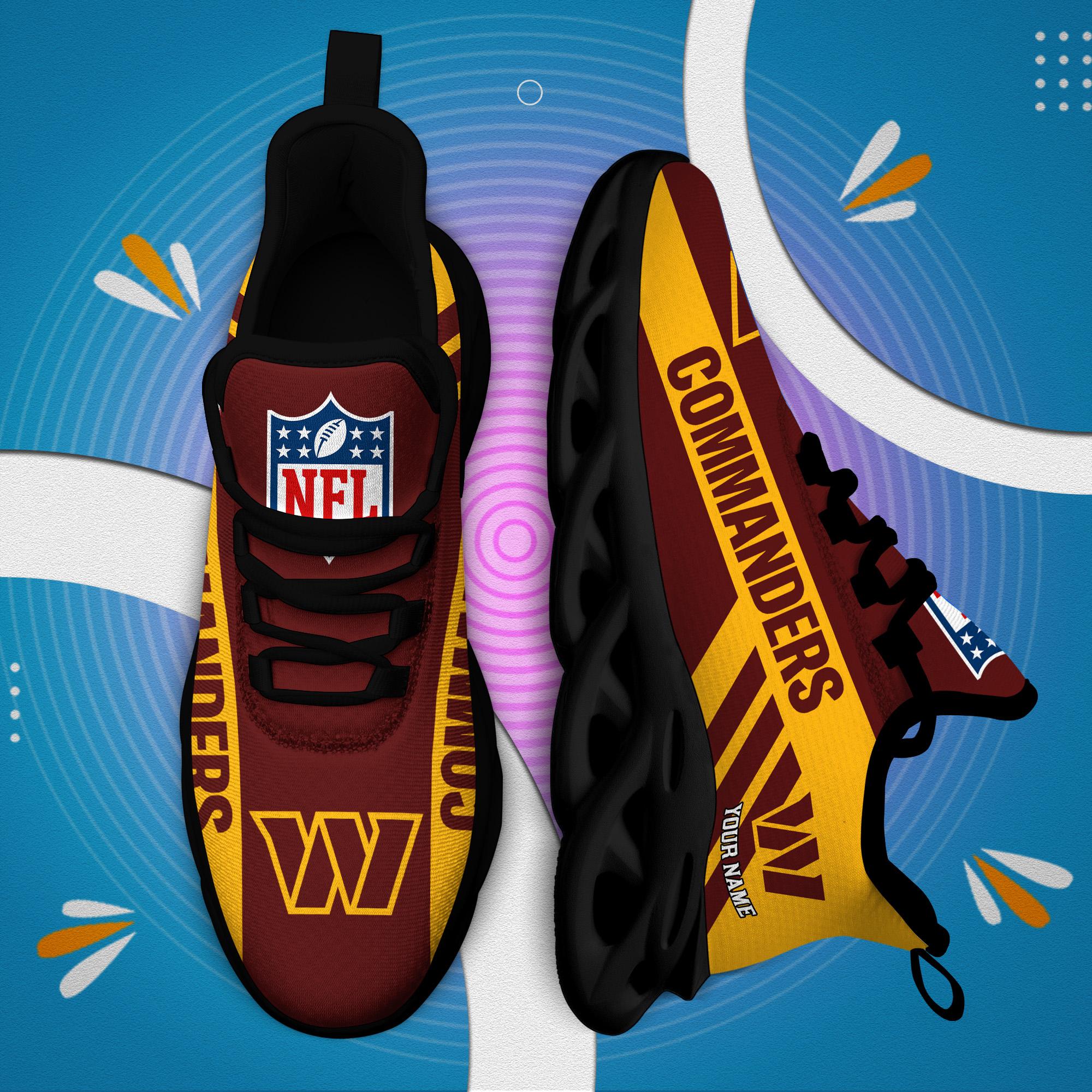 Ideafootwear Washington Commanders Max Soul Shoes Sneakers For Men And Women