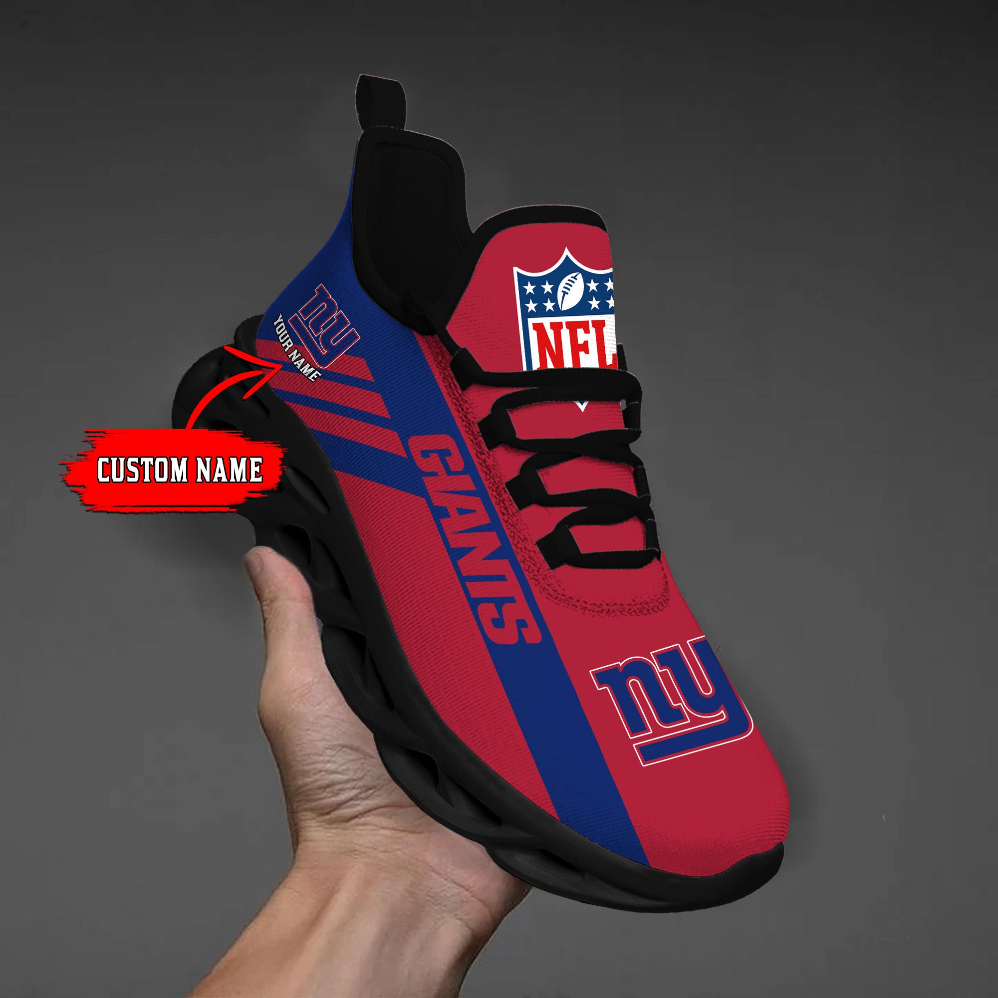 Ideafootwear New York Giants Max Soul Shoes Sneakers For Men And Women
