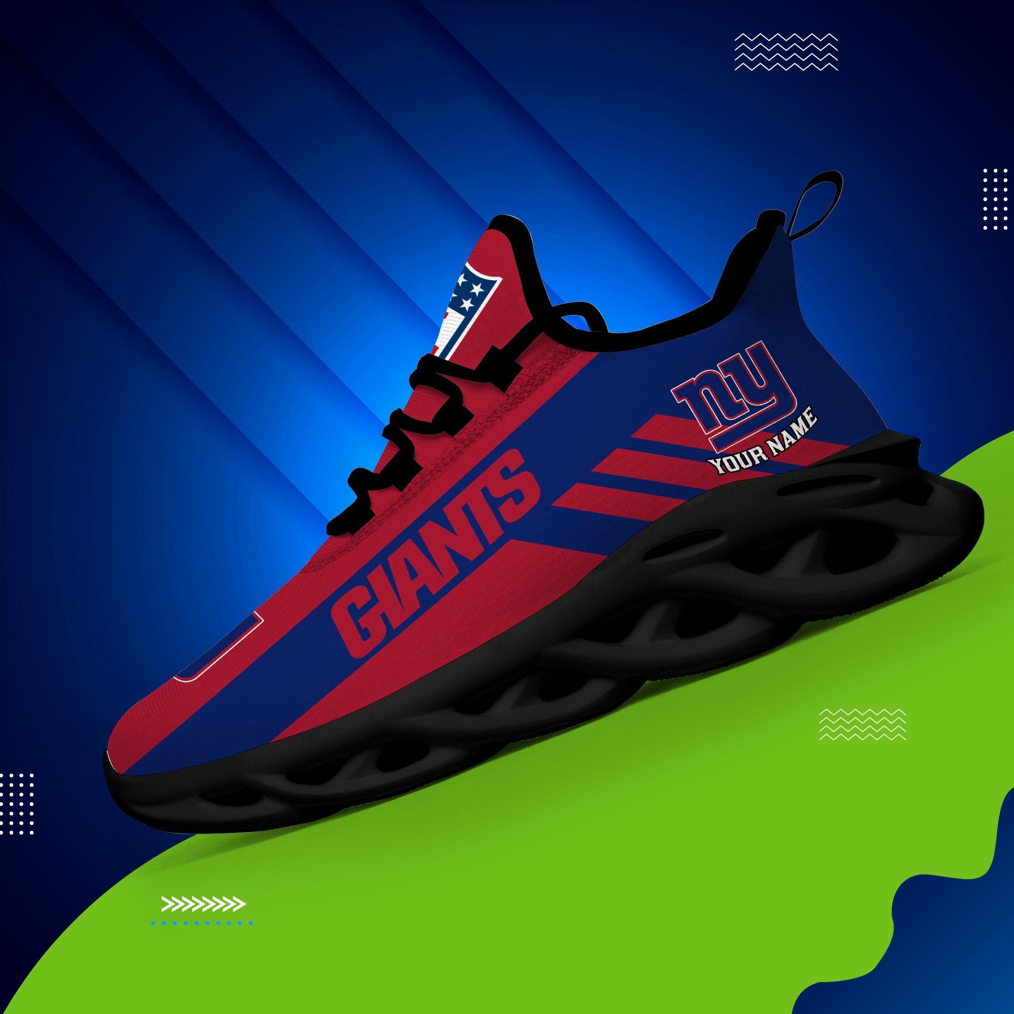 Ideafootwear New York Giants Max Soul Shoes Sneakers For Men And Women