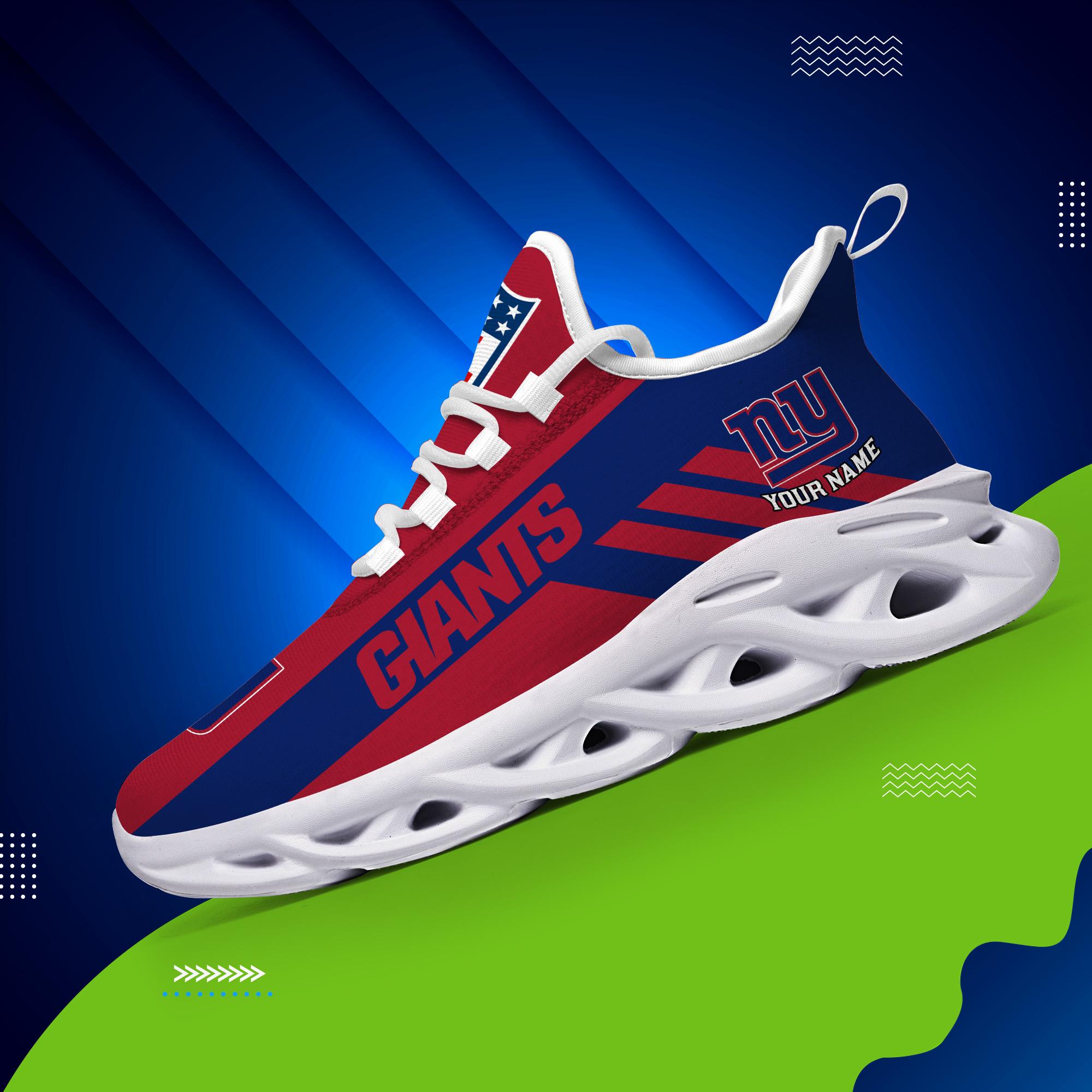 Ideafootwear New York Giants Max Soul Shoes Sneakers For Men And Women